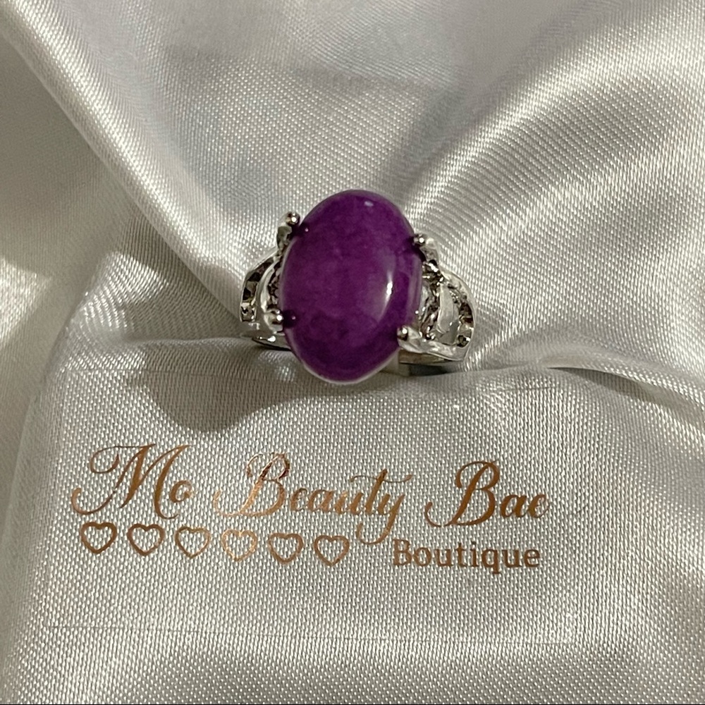 Amethyst Heart Ring - Picture 3 of 5